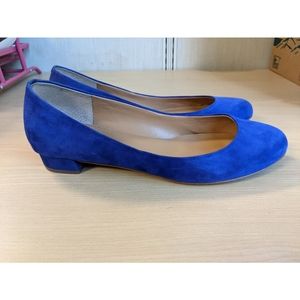 J Crew blue suede flats (8.5)